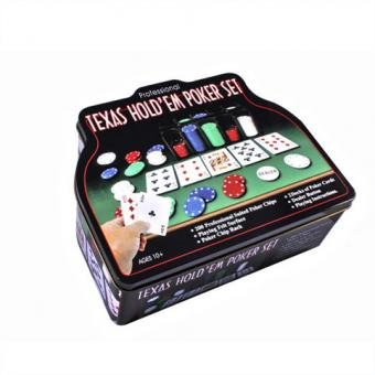 Набор для игры в покер в оловянном кейсе (200 фишек) (TC04201C)