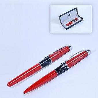 Набор ручек шариковая и перьевая HH9030/B-F(red)